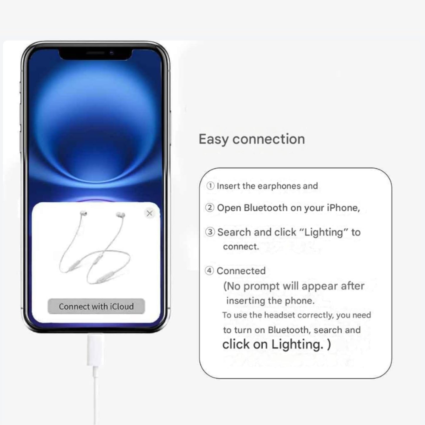 Candytech Wired Headphones In Ear Earphones with 10mm Drivers, in-Line Mic, Volume Controller, Compatible for iPhone 7/8/X/XS/XR/11/12/13/14 Pro, iPad - Noise-Isolating, Stereo Sound, White