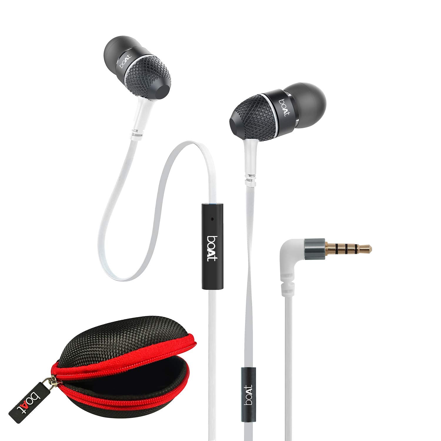 Boat BassHeads 225 in-Ear Super Extra Bass Headphones (Black)