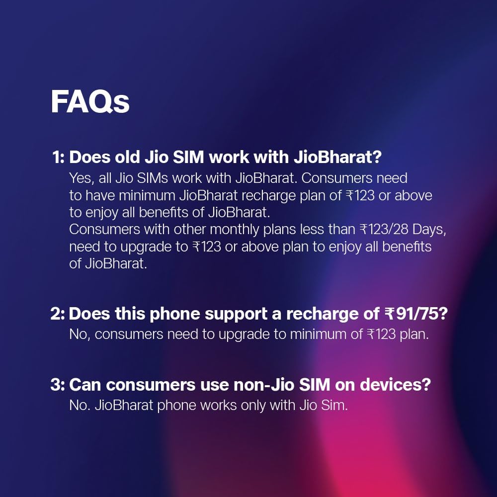 JioBharat V4 4G Phone with JioTV, JioHotstar, UPI, JioSoundPay,JioSaavn, Long Lasting Battery, LED Torch, Digital Camera | Blue | Locked for JioNetwork