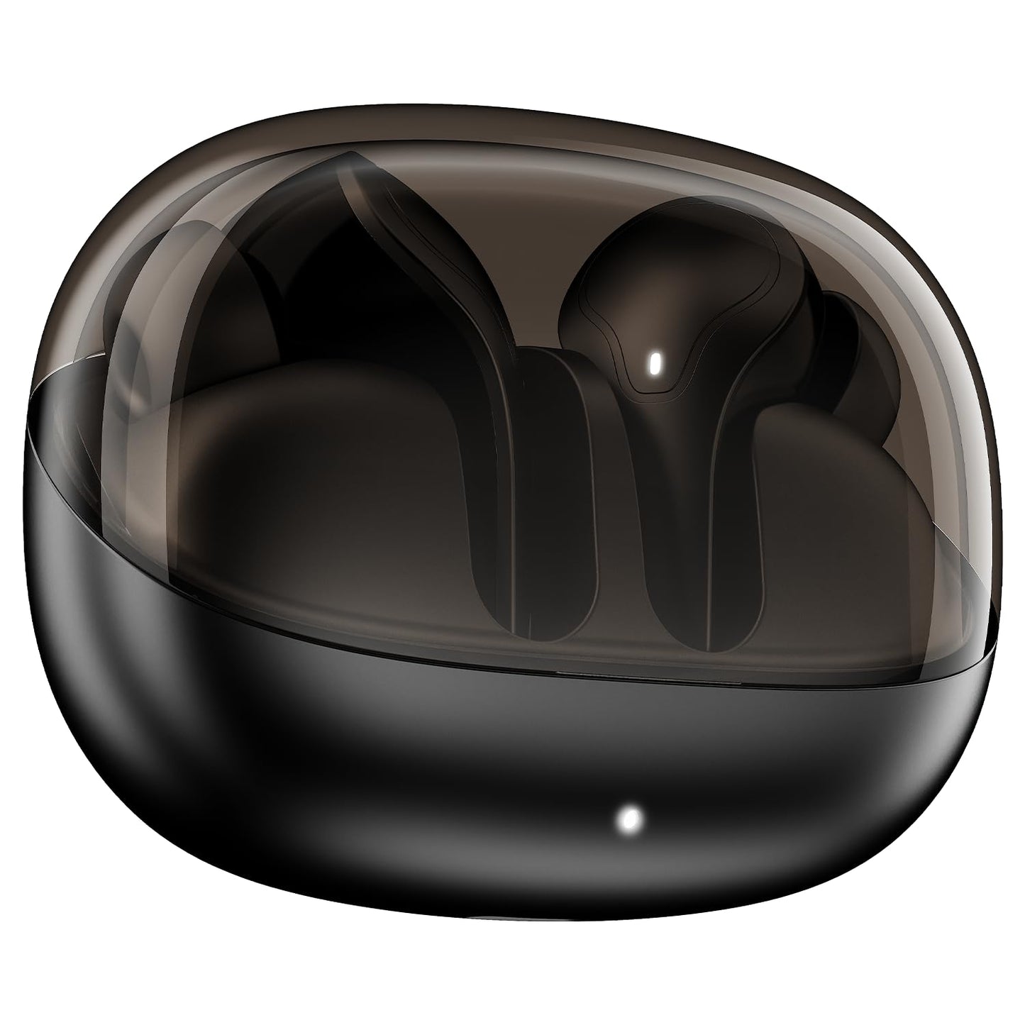 boAt Airdopes Plus 311 (2025 Launch), Glass Design, Dual Mics ENx, Fast Charge, 50 Hrs Battery, Low Latency, IPX4, Bluetooth Earbuds, TWS Ear Buds Wireless Earphones with mic (Charcoal Black)