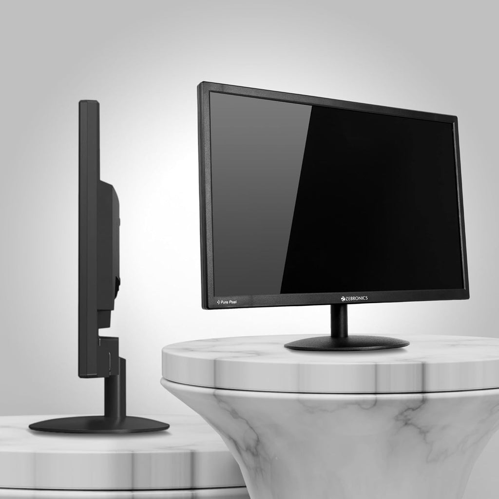 Zebronics EA122 LED Monitor with HD+ 1680x1050, 2000000:1 Contrast Ratio (Dynamic), 250cd/m² Brightness (max), Wall Mountable, Dual Input HDMI & VGA, 16:10 Aspect Ratio, 16.7M Colors