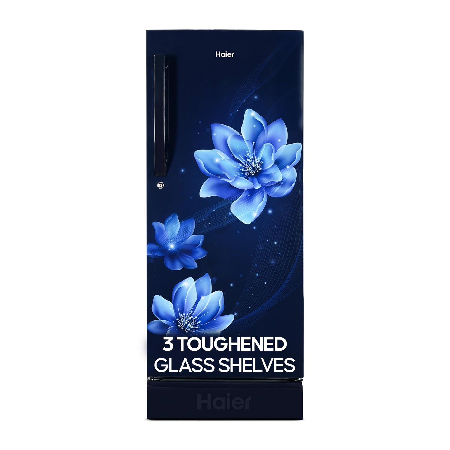 Haier 205 L, 3 Star, Direct-Cool Single Door Refrigerator (HED-213MB-N, Graphite Black)