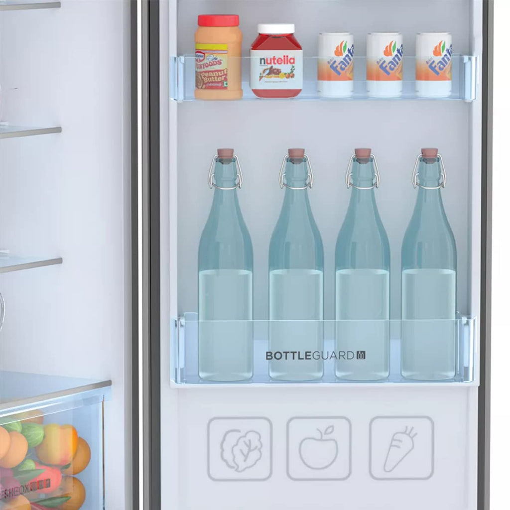 Haier 240 Litres 2 Star Frost Free Twin Energy Saving Top Mount Refrigerator (Moon Silver)