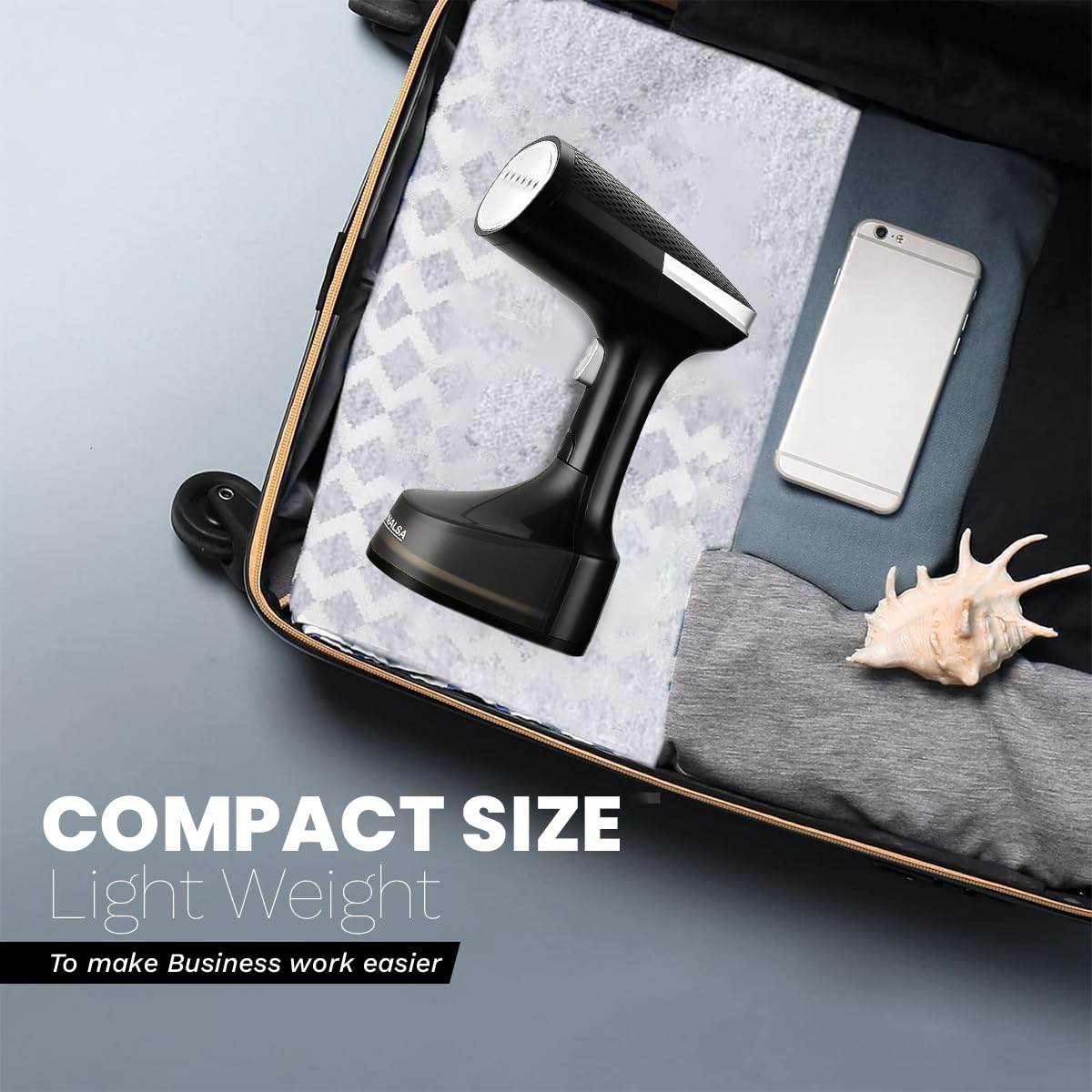 INALSA Garment Steamer for Clothes,Steam Iron Press - Vertical & Horizontal Steaming up to 25g/min, 1600 Watt,340 ml Water tank & 28 sec Fast Heating,Hetaing On/OFF Indicator Light (Cosicosy)