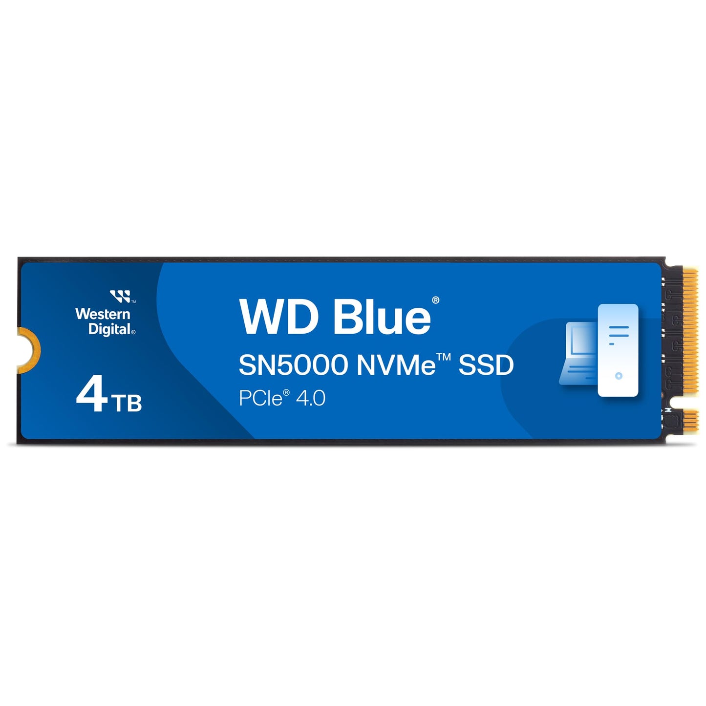 Western Digital WD Blue SN5000 NVMe 1TB, Upto 5150MB/s R, 4900MB/s W, 5Y Warranty, PCIe Gen 4 NVMe M.2 (2280), Gaming Storage, Internal Solid State Drive (SSD) (WDS100T4B0E)