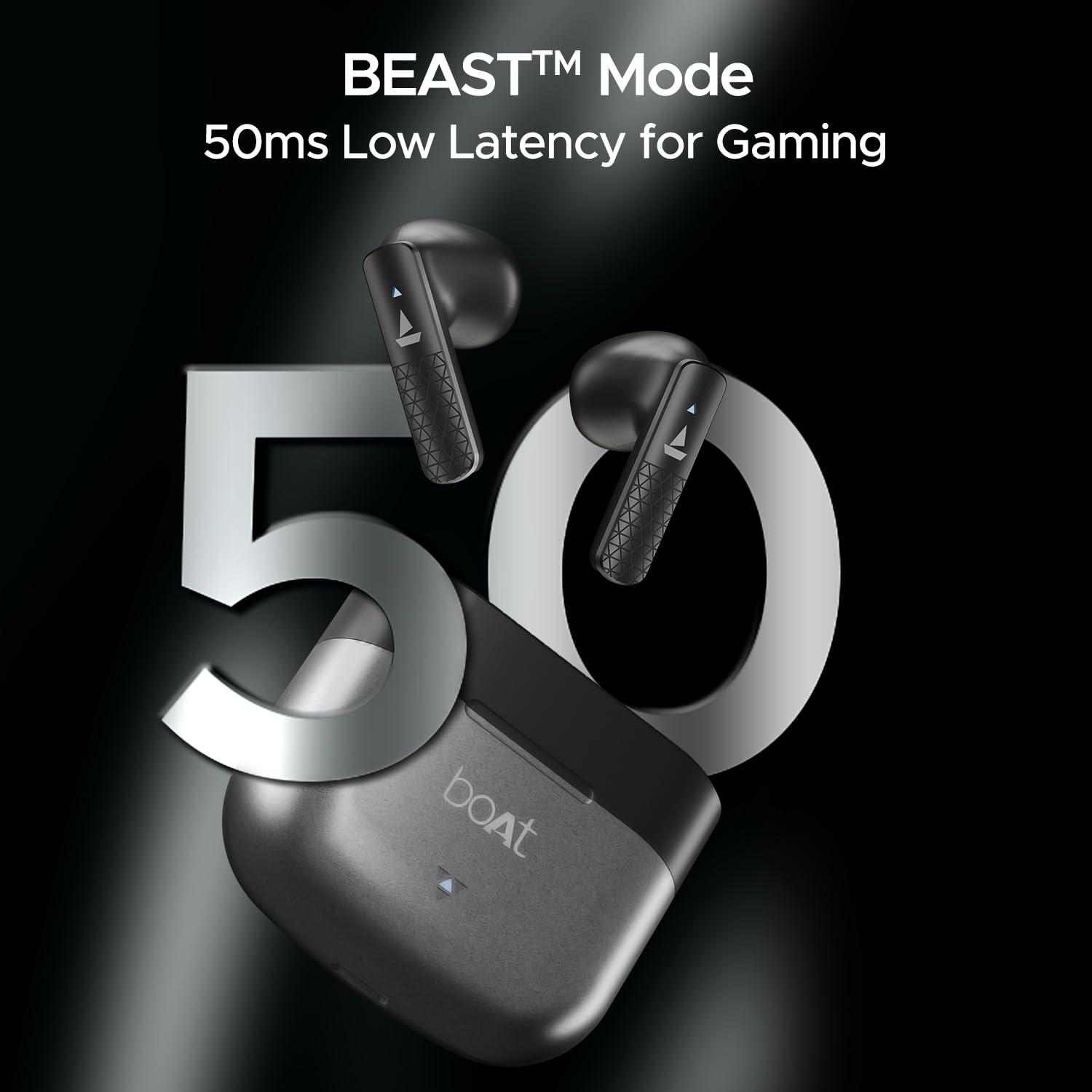 boAt Airdopes 91 Prime, 45HRS Battery, 13mm Drivers, Metallic Finish, Low Latency,ENx Tech, Fast Charge, v5.3 Bluetooth Earbuds, TWS Ear Buds Wireless Earphones with mic (Sonic Silver)