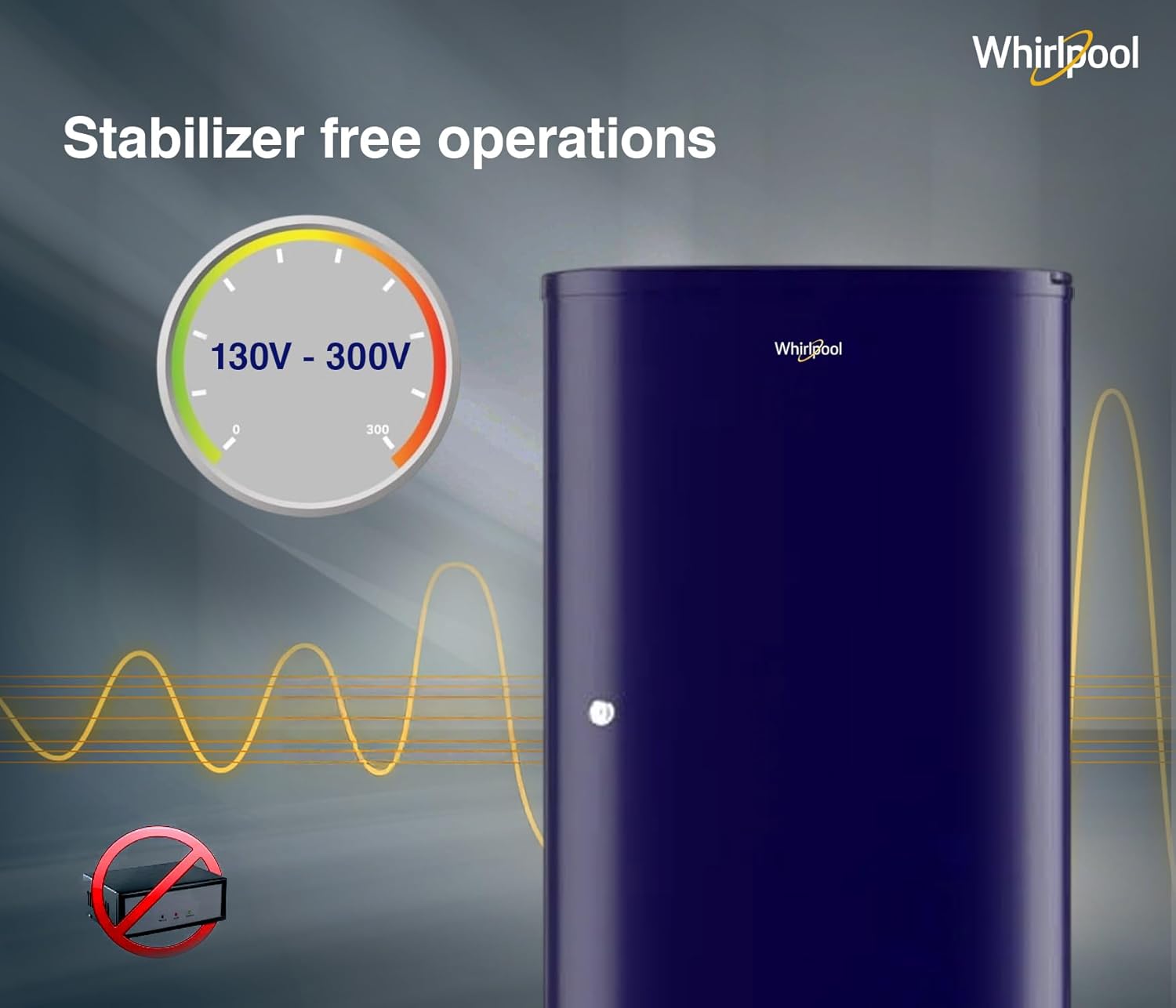 Whirlpool 184 L 2 Star Direct-Cool Single Door Refrigerator (205 WDE CLS 2S SAPPHIRE BLUE-Z, Blue,2023 Model)