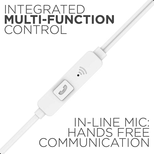 Branded Type C Headphones with Mic, in-Ear Design, 12mm Driver for Deep Bass and Clear Sound, C Type Earphones Wired, Compatible with iPhone, Android Smartphones, Tablets, and USB C Devices (White)