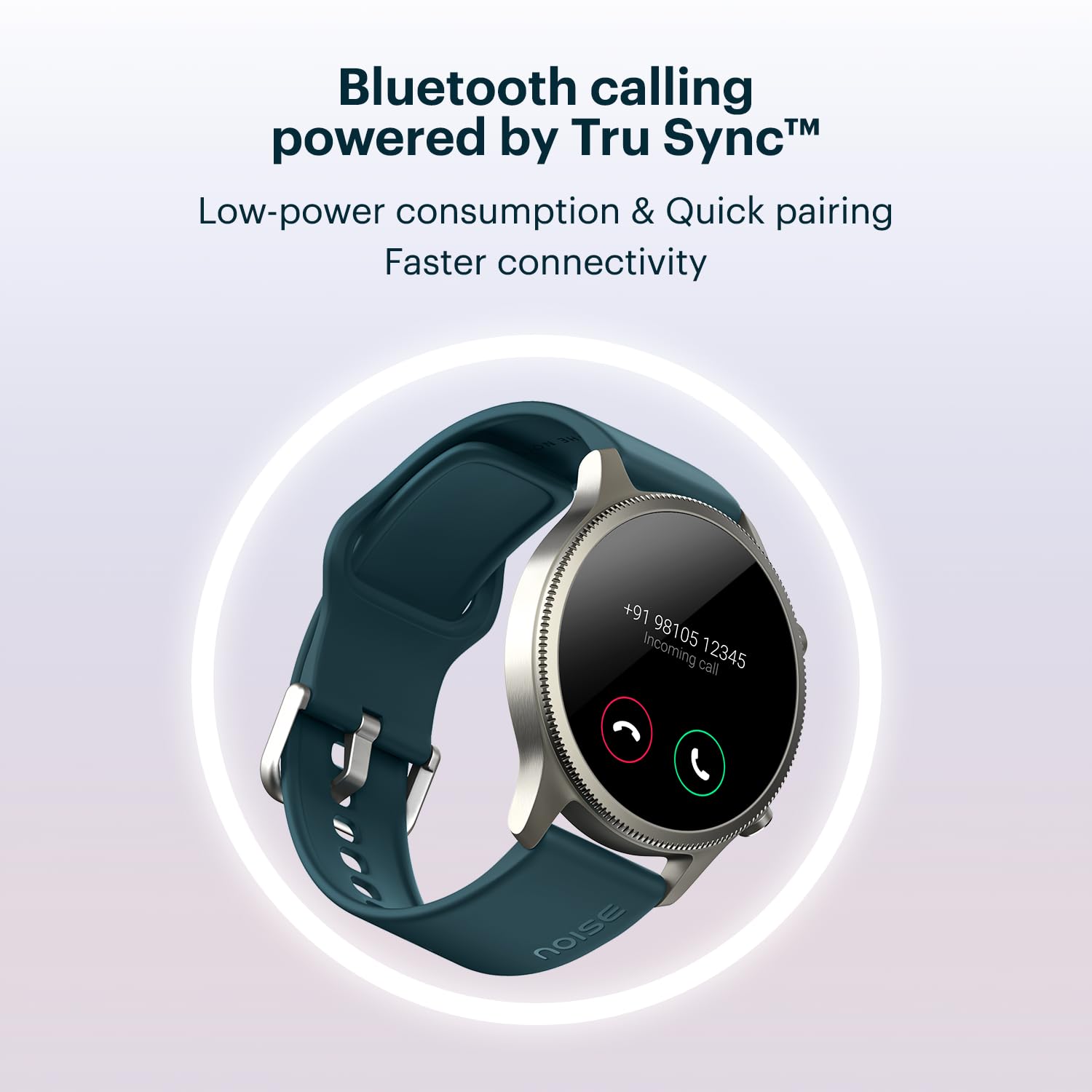 NoiseFit Halo 1.43" AMOLED Display, Bluetooth Calling Round Dial Smart Watch, Premium Metallic Build, Always on Display, Smart Gesture Control, 100 Sports Modes (Vintage Brown)