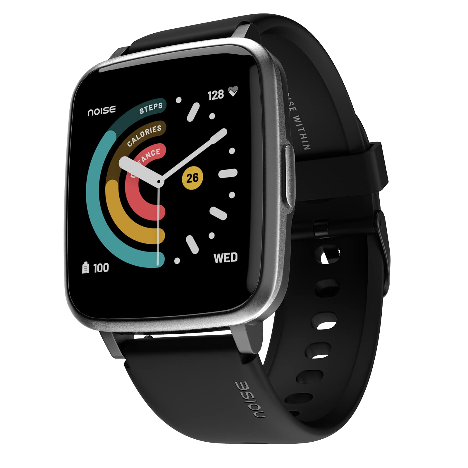 Noise Vortex Plus 1.46 AMOLED Display, AoD, BT Calling, Sleek Metal Finish, 7 Days Battery Life, All New OS with 100+ Watch Faces & Health Suite (Black)