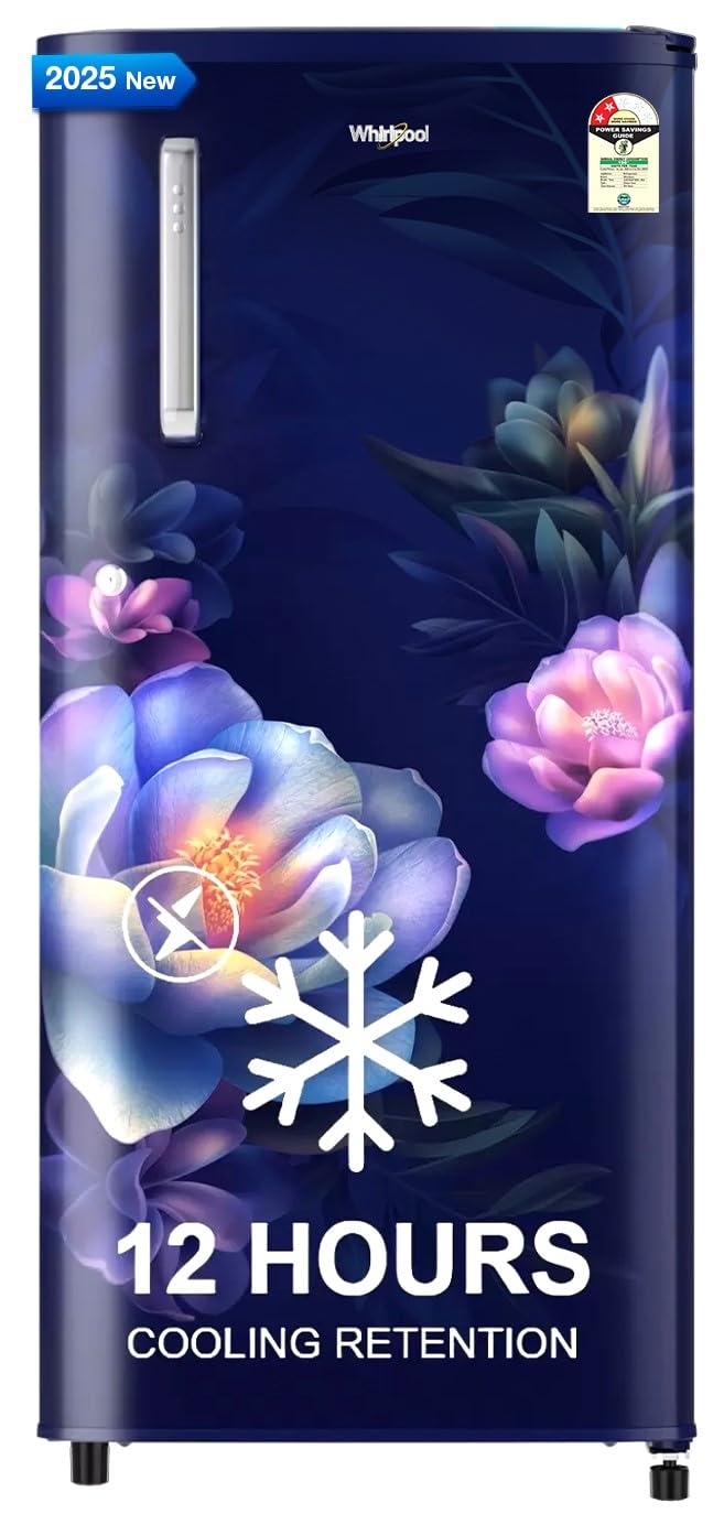 Whirlpool 184 L 2 Star Direct-Cool Single Door Refrigerator (205 WDE CLS 2S SAPPHIRE BLUE-Z, Blue,2023 Model)