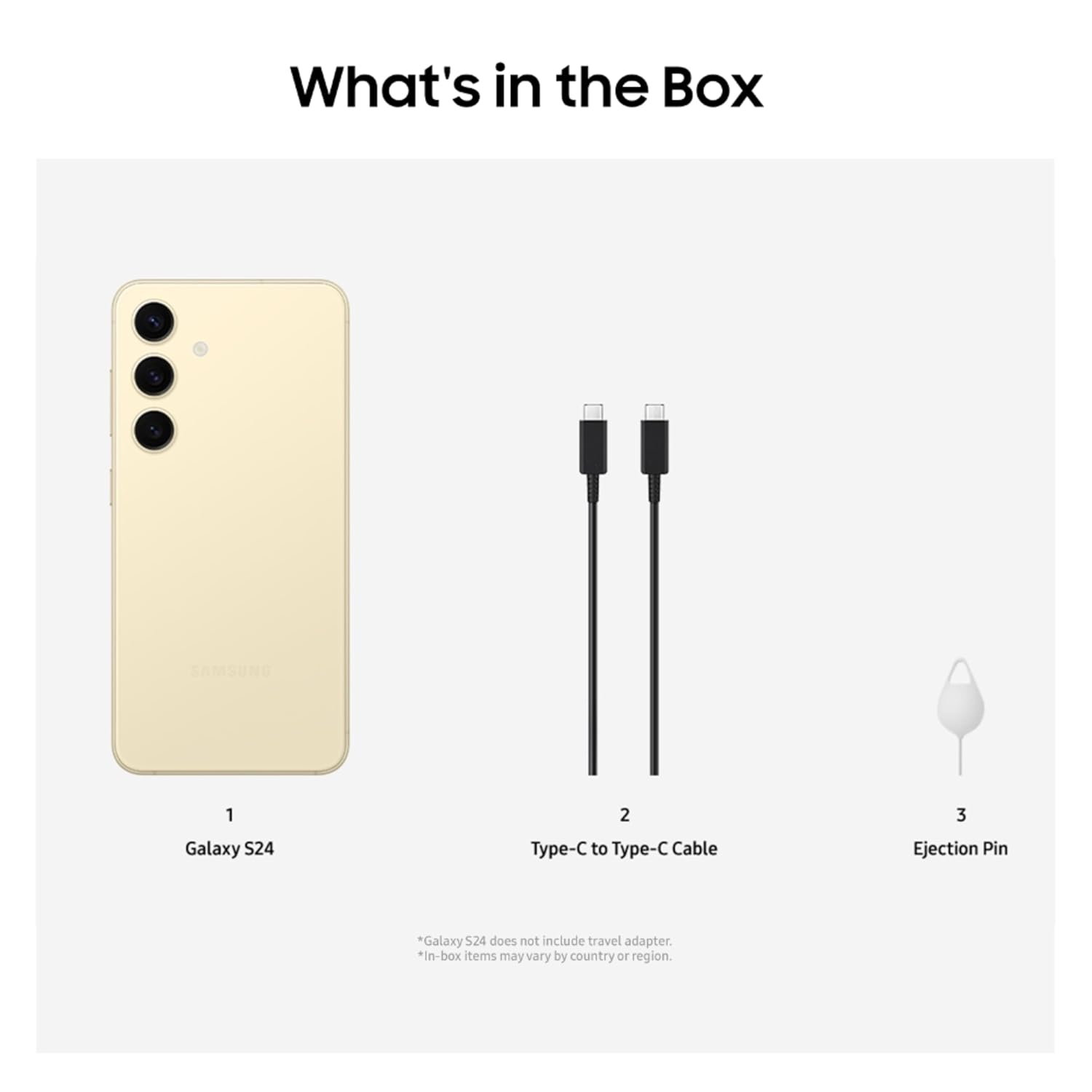 Samsung Galaxy S24 5G AI Smartphone (Amber Yellow, 8GB, 128GB Storage)