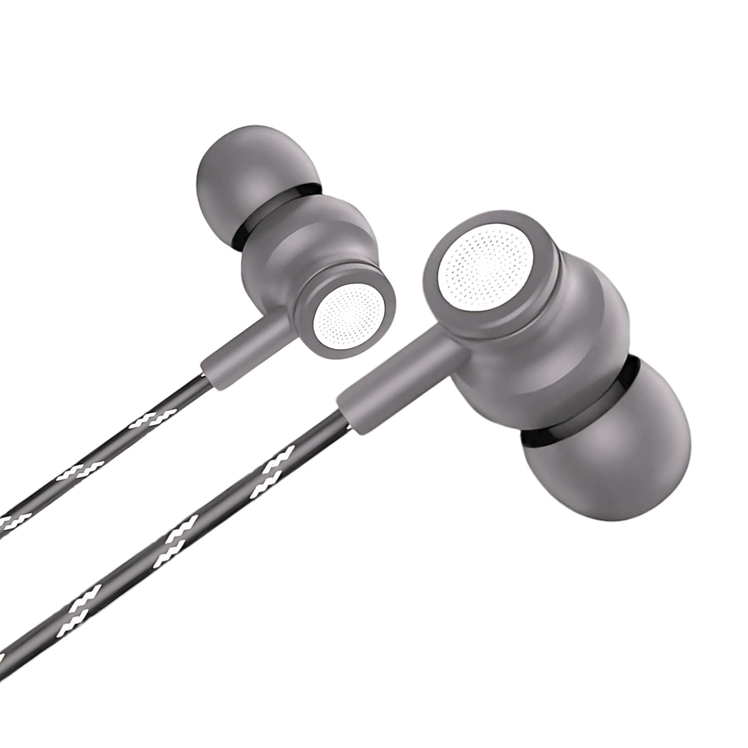 GEARZTOUCH Oasis inEar TypeC Earphone, in-Line Volume Controller & Powerful HD Mic, Clear Sound, Noise Isolation Compatible with Oneplus, Samsung, Oppo,Vivo,Redmi Having only TypeC Port- Grey