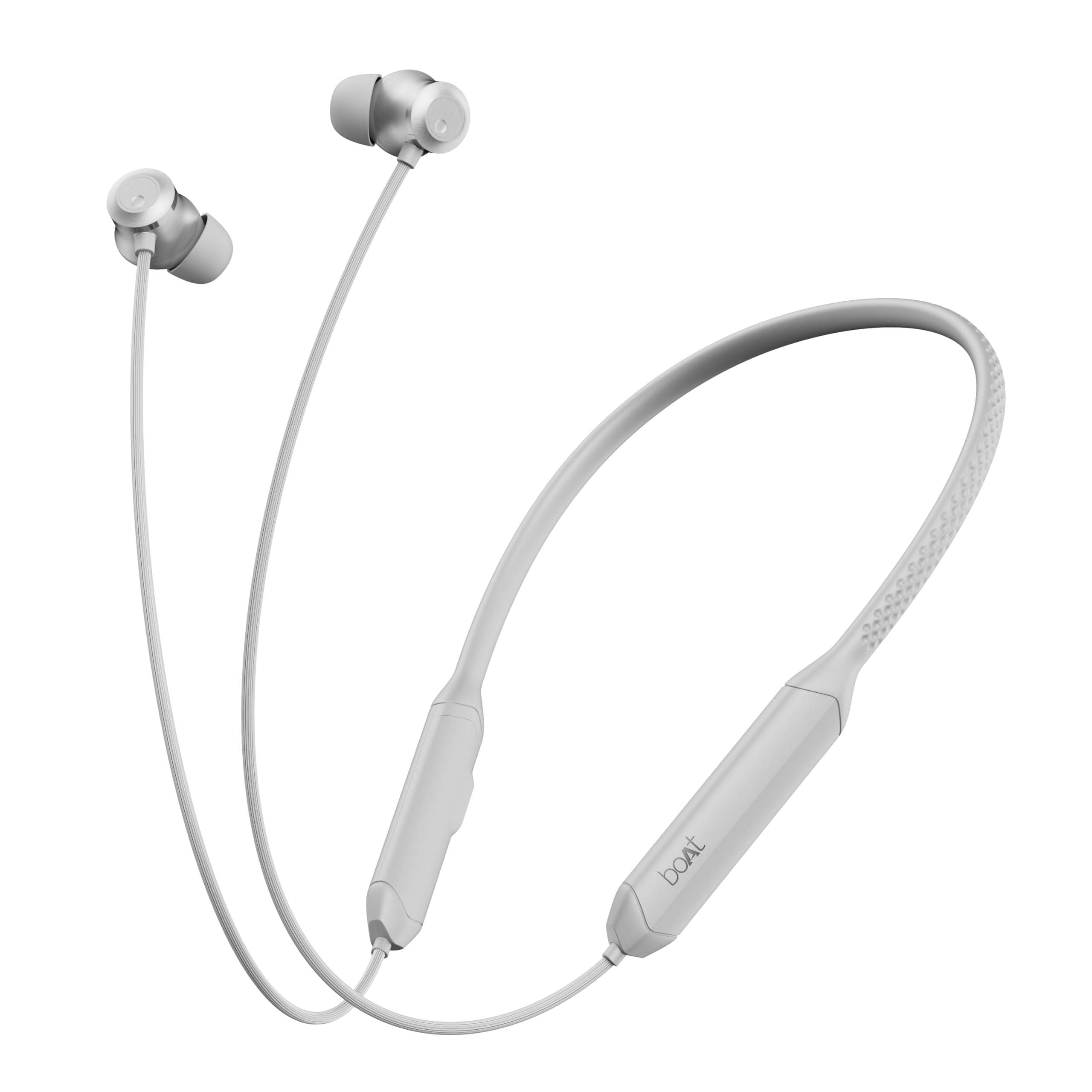 boAt Rockerz 255 Z Plus, AI-Enx Tech, Spatial Audio, 50HRS Battery, Low Latency Mode, Fast Charge, App Support, IPX4 BT V5.3, Bluetooth Neckband, Wireless With Mic In ear Phones (Active/Classic Black)
