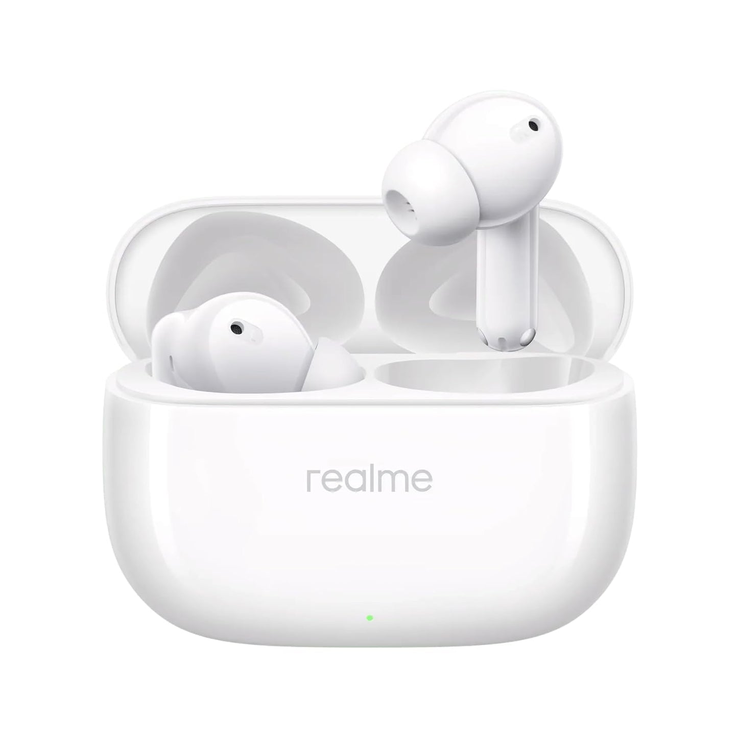 realme Buds T310 Truly Wireless in Ear Earbuds with 46dB Hybrid ANC, 360° Spatial Audio, 12.4mm Dynamic Bass Driver, Upto 40Hrs Battery and Fast Charging (Agile White)