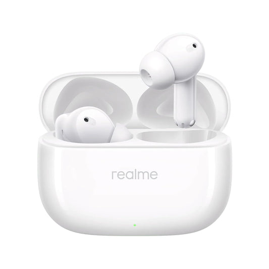realme Buds T310 Truly Wireless in Ear Earbuds with 46dB Hybrid ANC, 360° Spatial Audio, 12.4mm Dynamic Bass Driver, Upto 40Hrs Battery and Fast Charging (Agile White)
