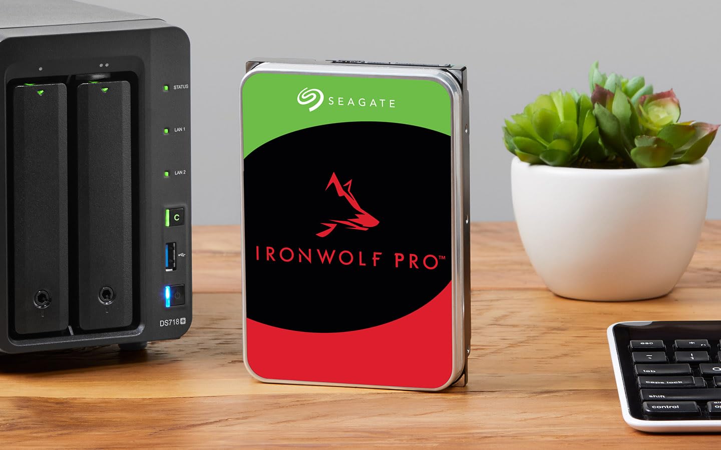 Seagate IronWolf Pro 8TB, Enterprise HDD Internal NAS, CMR, SATA to 6Gb/s, 7200RPM, 256MB Cache for RAID Network-Attached Storage, Rescue Services, Open-Easy Package (ST8000NTZ01)