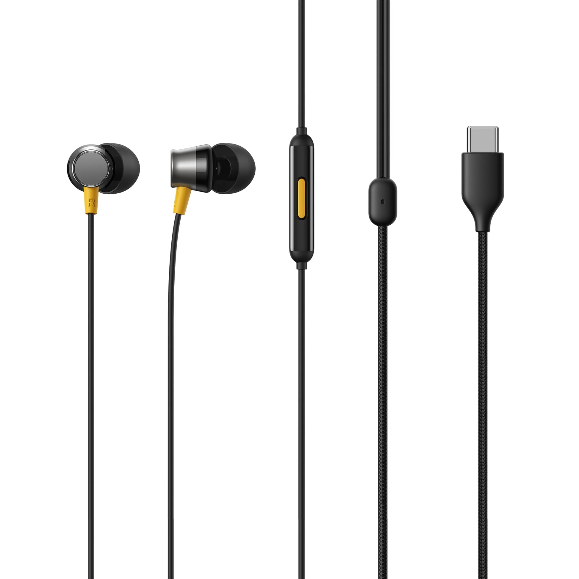 realme Buds 3 (3.5 mm) Wired in Ear Earphones with Mic (Black)
