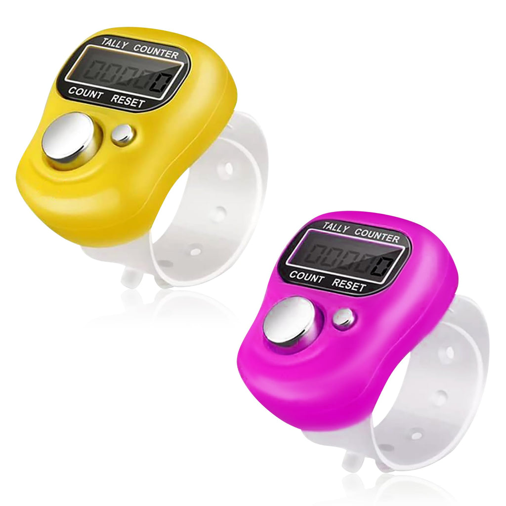 GLUN® Multiuse Finger Counter Portable Hand Finger Counting Machine Digital Head Electronic Tally Counter Pack of 3
