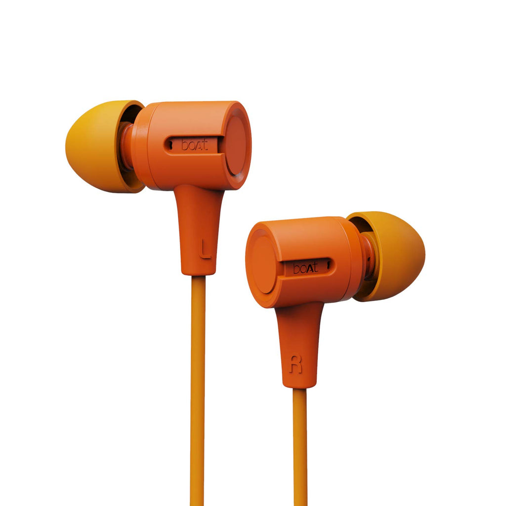 boAt Bassheads 102 in Ear Wired Earphones with Mic(Charcoal Black)
