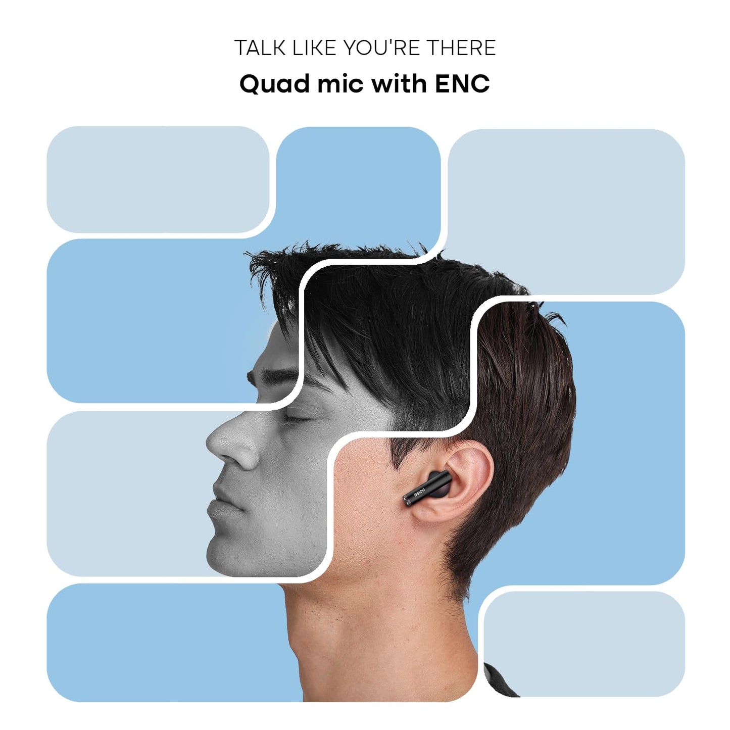Noise Newly Launched Buds VS501 in Ear Truly Wireless Earbuds with 50H of Playtime, Quad Mic ENC, 10Mm Driver, Dual Device Pairing, Dual Color Tones, BT V5.3 (Plum Wine)