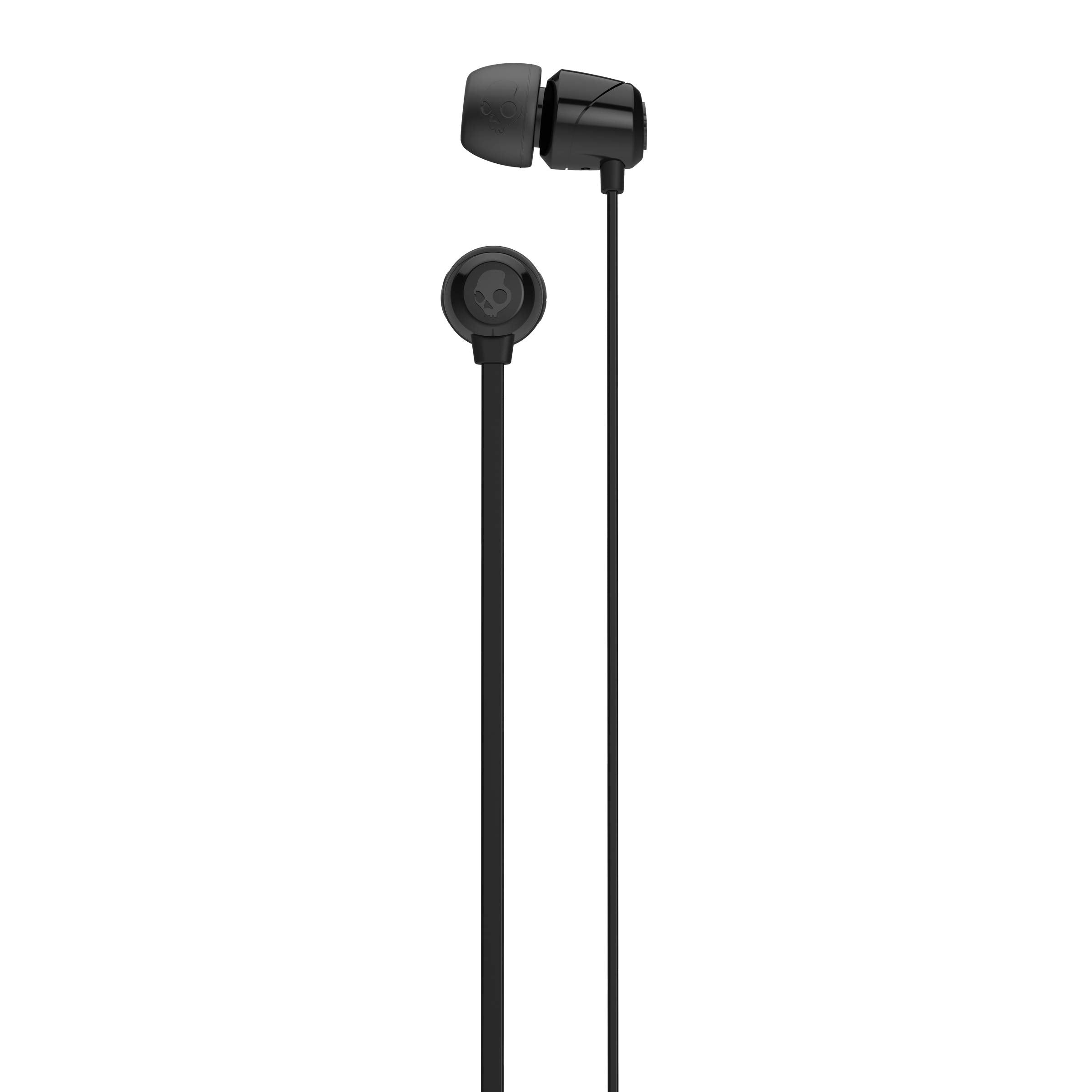 Skullcandy Jib in-Ear Wired Earbuds Without Microphone - Noise-Isolating Fit, 3.5mm AUX Cable, Call & Track Control, Extra Ear Gels – White