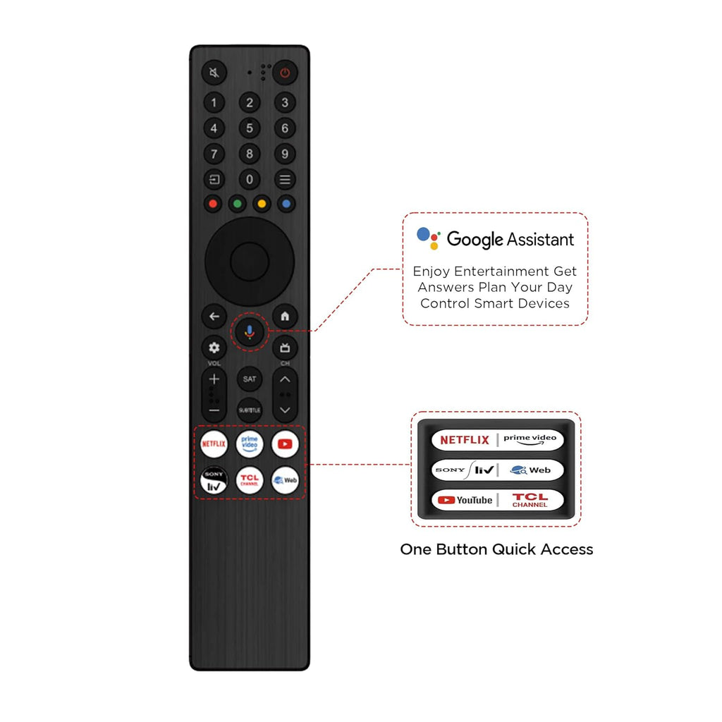 TCL 139 cm (55 inches) 4K UHD Smart QD-Mini LED Google TV 55Q6C