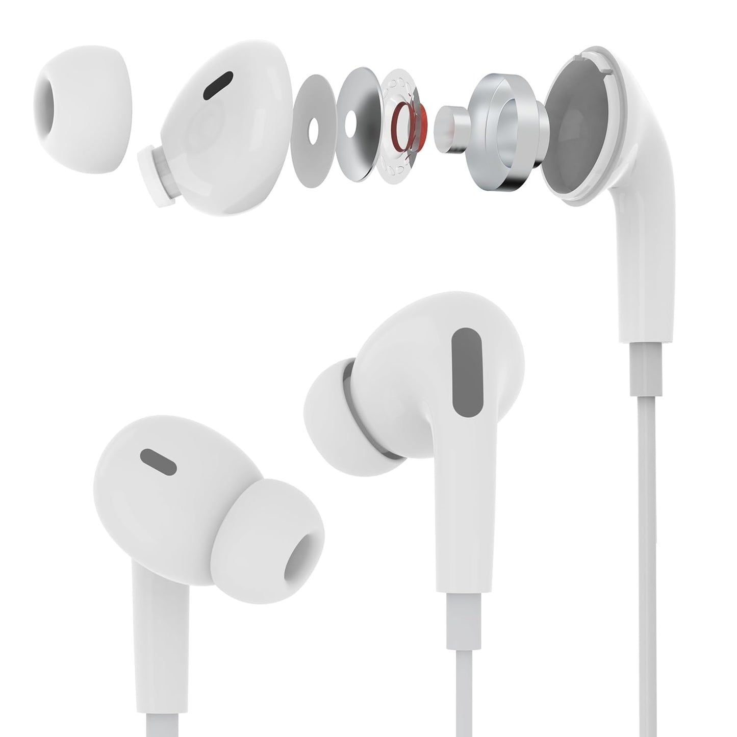 ONE43 Earphone,Wired Earphone Turbo BASS Sound for All Devices Full BASS Sound and Clear MIC for Calling (Classic)