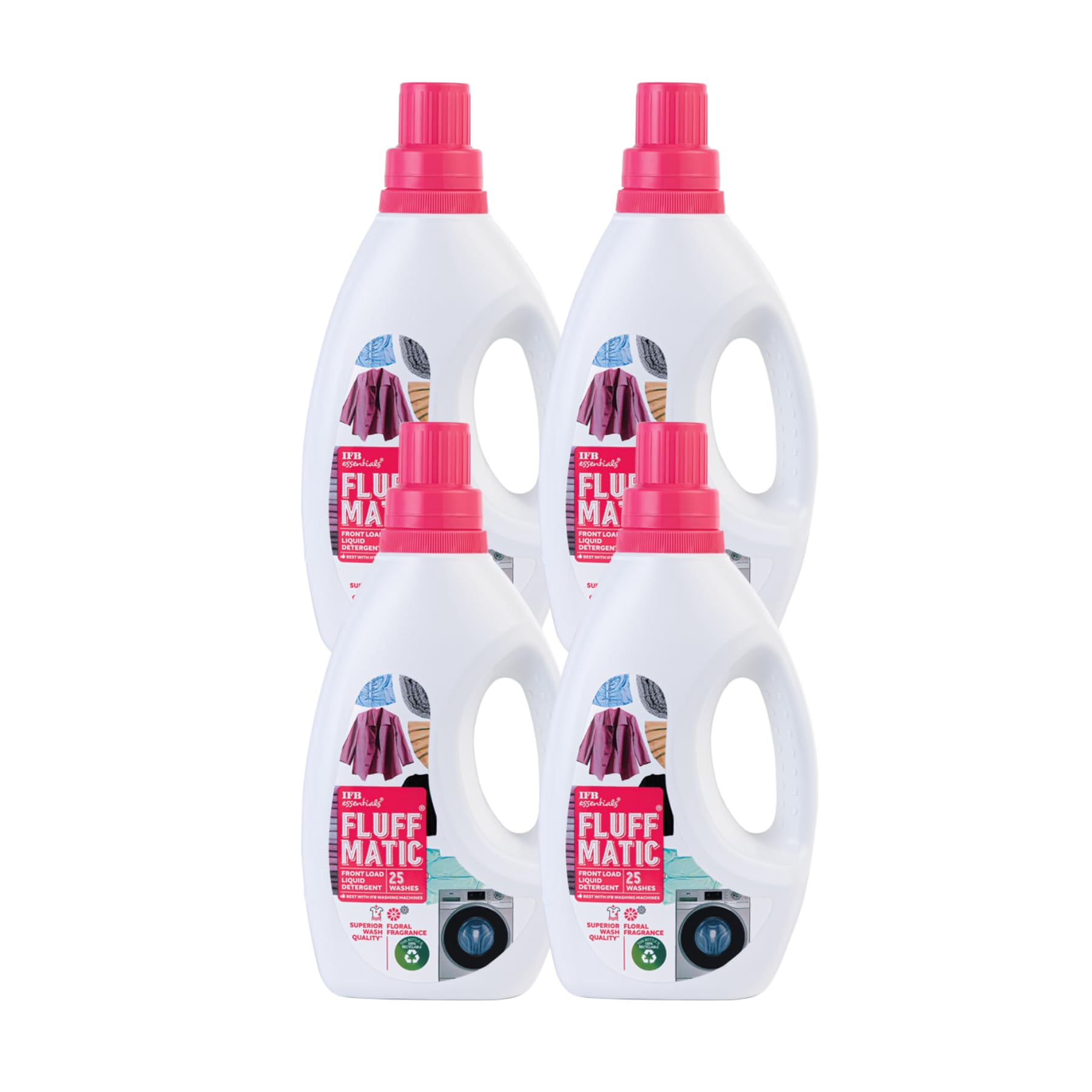 IFB Essentials Fluff Front Load Fabric Liquid Detergent - 1 liters