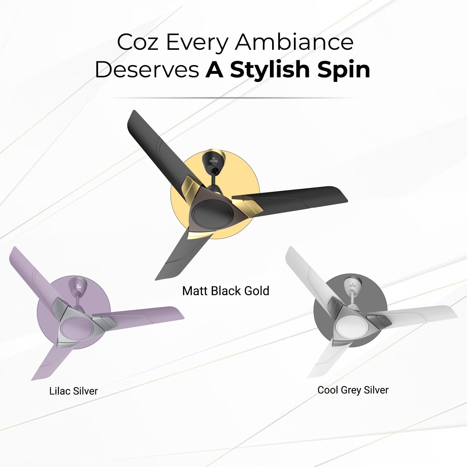Polycab Aereo Plus Star Rated, 1200mm Ceiling Fan For Home | High Speed & Air Delivery | Saves Up To 33% Electricity, 100% Copper, Rust-Proof Blades, 52 Watt【Matt Black Choclate Gold】