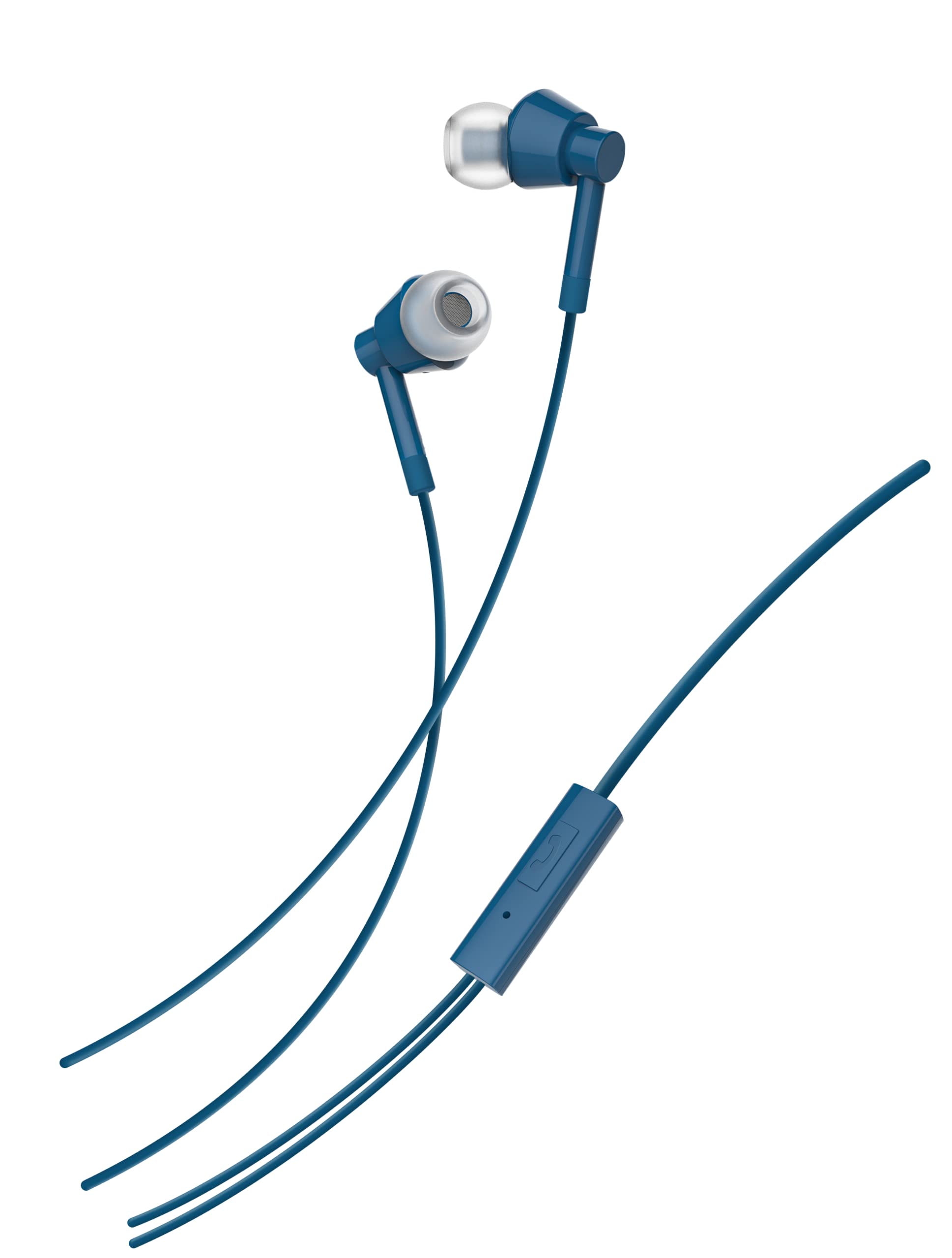 Nokia Buds (Wb-101) Wired in Ear Earphones with Mic with Powerful Bass Performance for Clear Voice Calls, Virtual Assistant Control Enabled. Angled Acoustic Tubes for Comfortable Secure Fit, White
