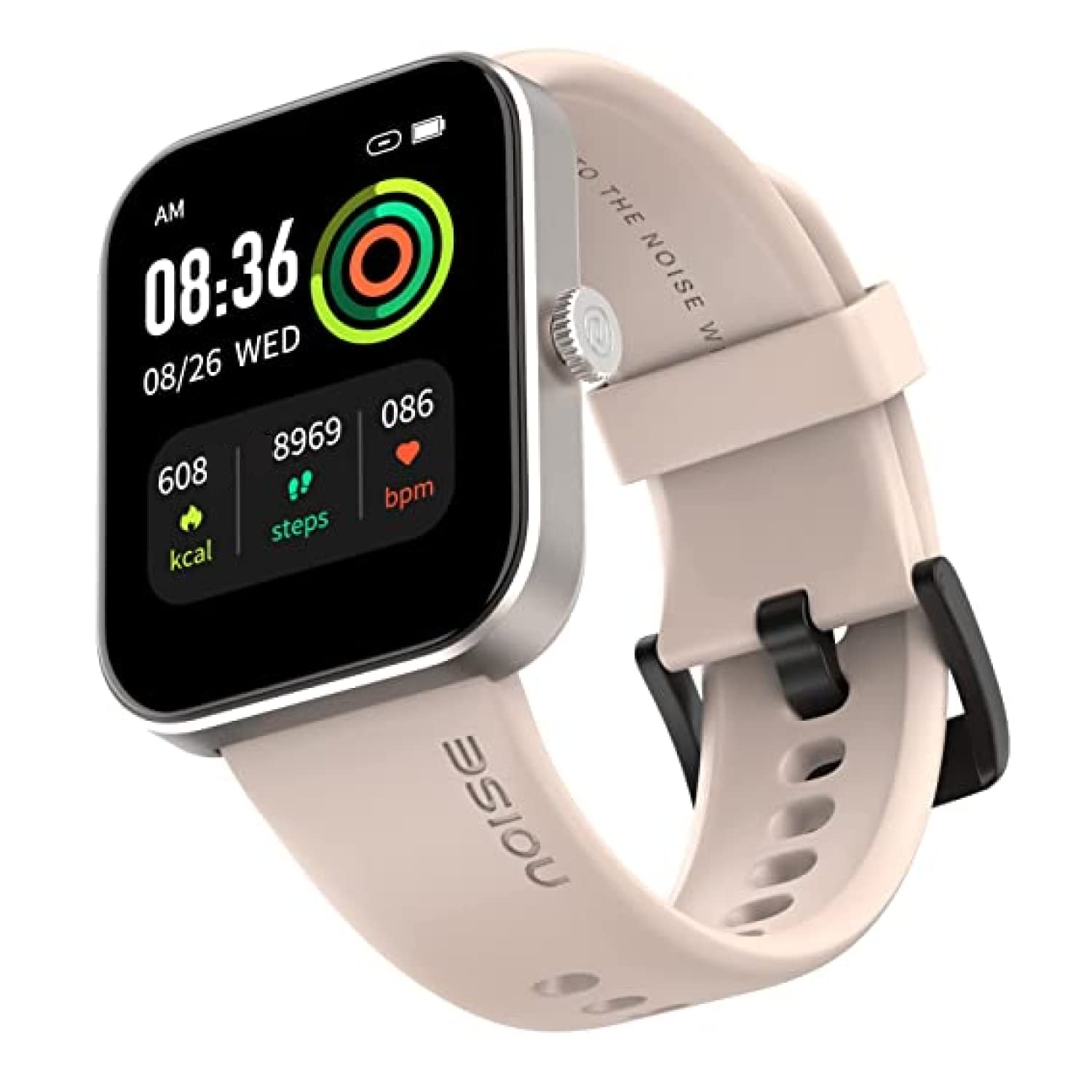 Noise Twist Go Round dial Smartwatch with BT Calling, 1.39" Display, Metal Build, 100+ Watch Faces, IP68, Sleep Tracking, 100+ Sports Modes, 24/7 Heart Rate Monitoring (Gold Link)