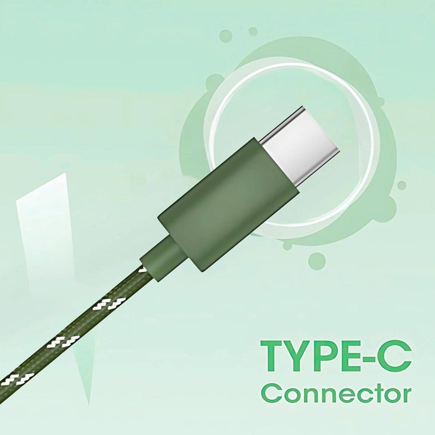 GEARZTOUCH Blast-C inEar Type-C Earphone, in-Line Volume Controller & Powerful HD Mic, Clear Sound, Noise Isolation Compatible with Oneplus, Samsung, Oppo,Vivo,Redmi Having only TypeC Port- Green