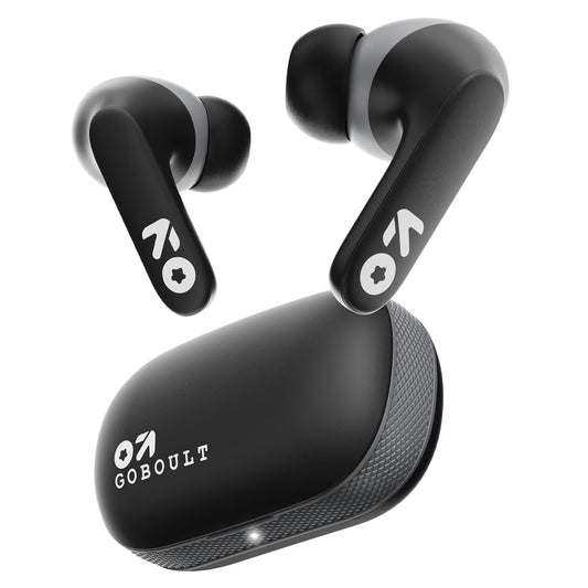 Boult GOBOULT Z20 Truly Wireless Bluetooth Ear Buds with 51H Playtime,Zen Calling ENC Mic,Made in India,Low Latency Gaming,Touch Controls,Rich Bass Drivers,TWS Earbuds Bluetooth Wireless(Jet Black)