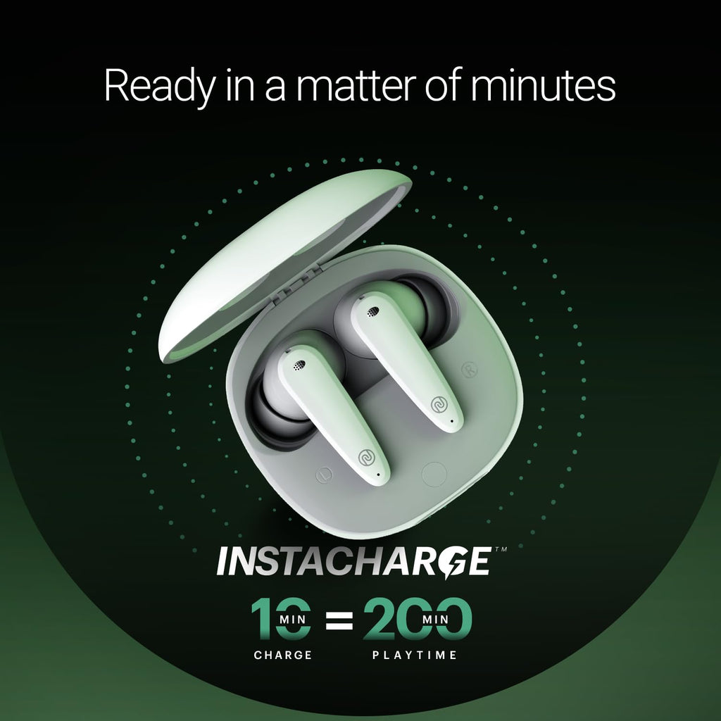 Noise Buds VS404 in Ear Truly Wireless Earbuds with 50H of Playtime,3 EQ Modes, Quad Mic with ENC, Instacharge(10 Min=200 Min),10mm Driver, BT v5.3 (Snow White)