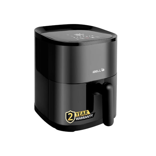 iBELL AEROFRY420DM Air Fryer 4.2 Litre - 1500W with Multiple Cooking Options, Dishwasher Safe, Non-stick Coating & Adjustable Temperature Control (Black)