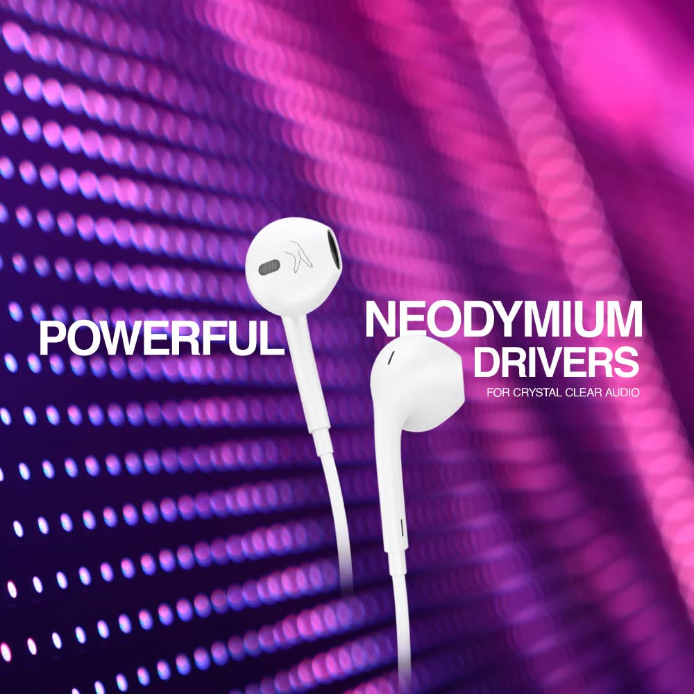 FINGERS SoundReflex W5 Wired Earphones (Powerful Bass, Sturdy Cable and in-Built Mic) (White)