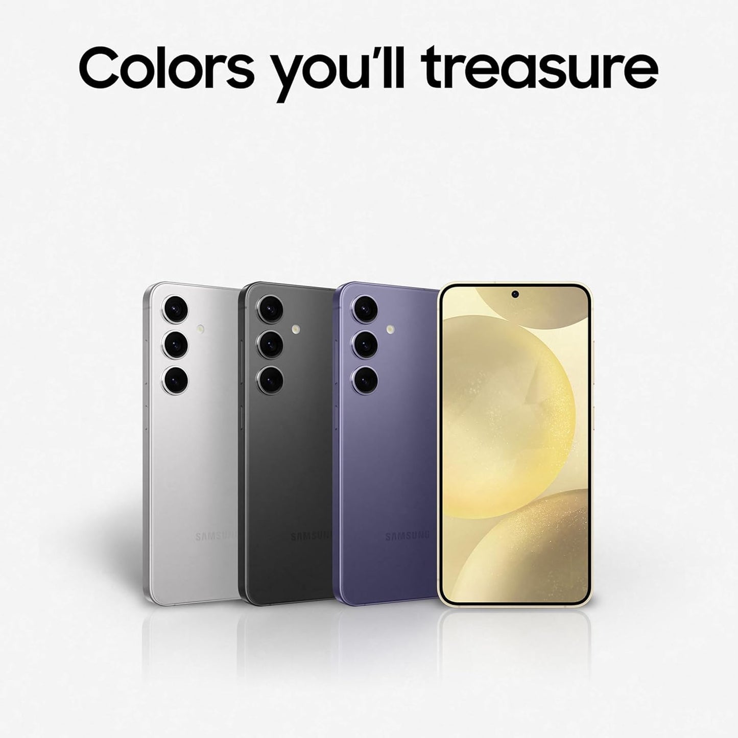 Samsung Galaxy S24 5G AI Smartphone (Amber Yellow, 8GB, 128GB Storage) with Other Offers