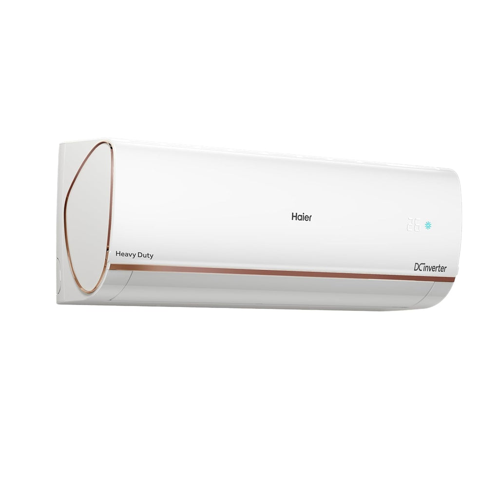 Haier 1.5 Ton 3 Star Triple Inverter Smart Split AC (5125 Watts, Copper, Wi-Fi, 4-Way Swing, 7 in 1 Convertible, Frost Self Clean, HD Filter, Cools at 60°C - HSU18K-PYFR3BN-INV, White)