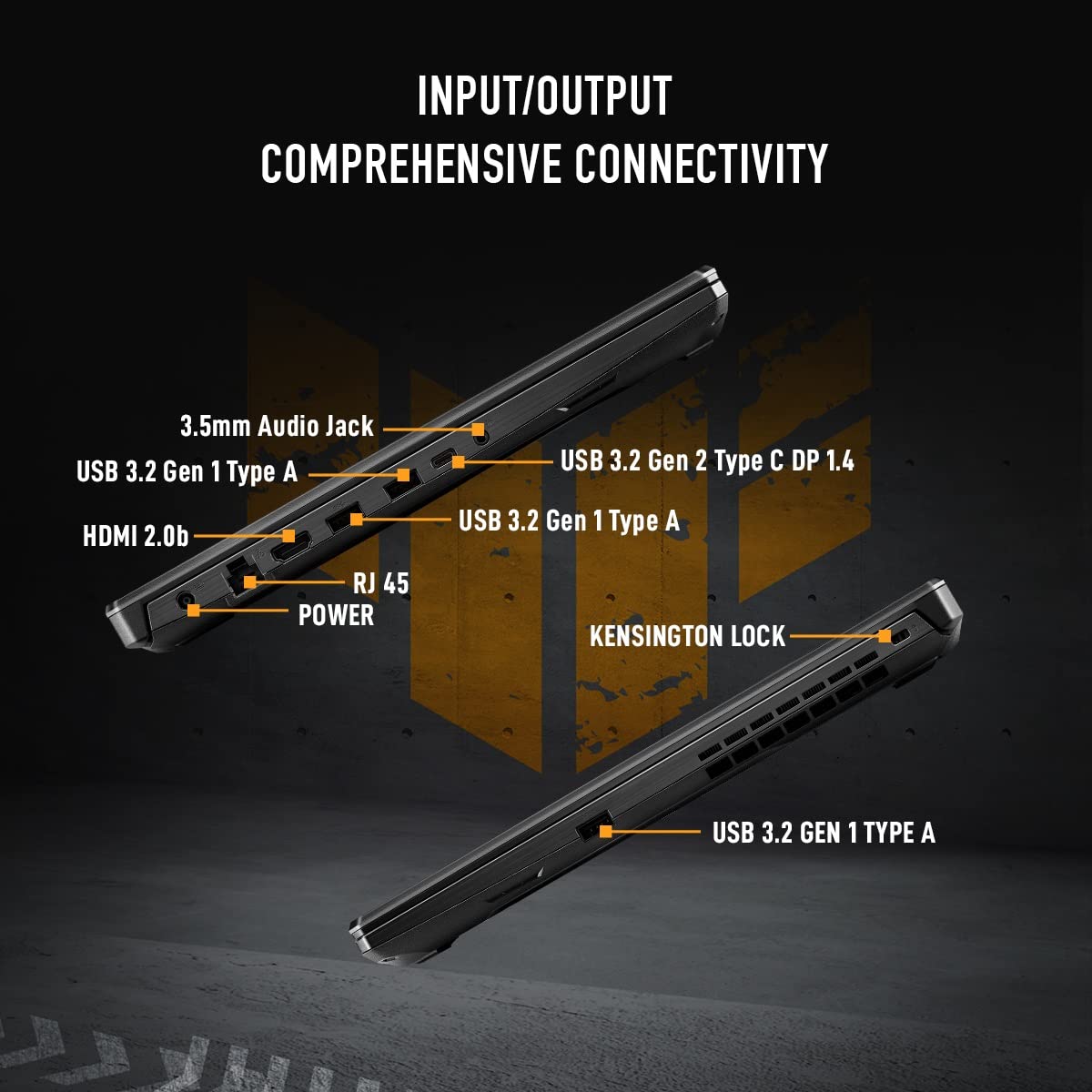 ASUS TUF Gaming A15, AMD Ryzen 7 7435HS Gaming Laptop(NVIDIA RTX 3050-4GB/60W TGP/16GB RAM/512GB SSD/FHD/15.6"/144Hz/RGB KB/48WHr/Windows 11//Graphite Black/2.30 Kg) FA506NCR-HN054W