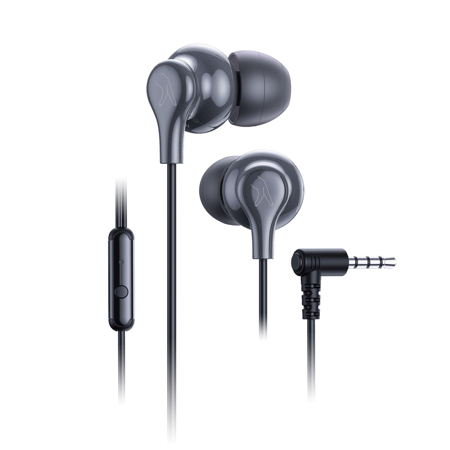 FINGERS SoundBoss Wired Earphones (with in-Built Mic, Sturdy Cable and L-pin Connector)- Burgandy