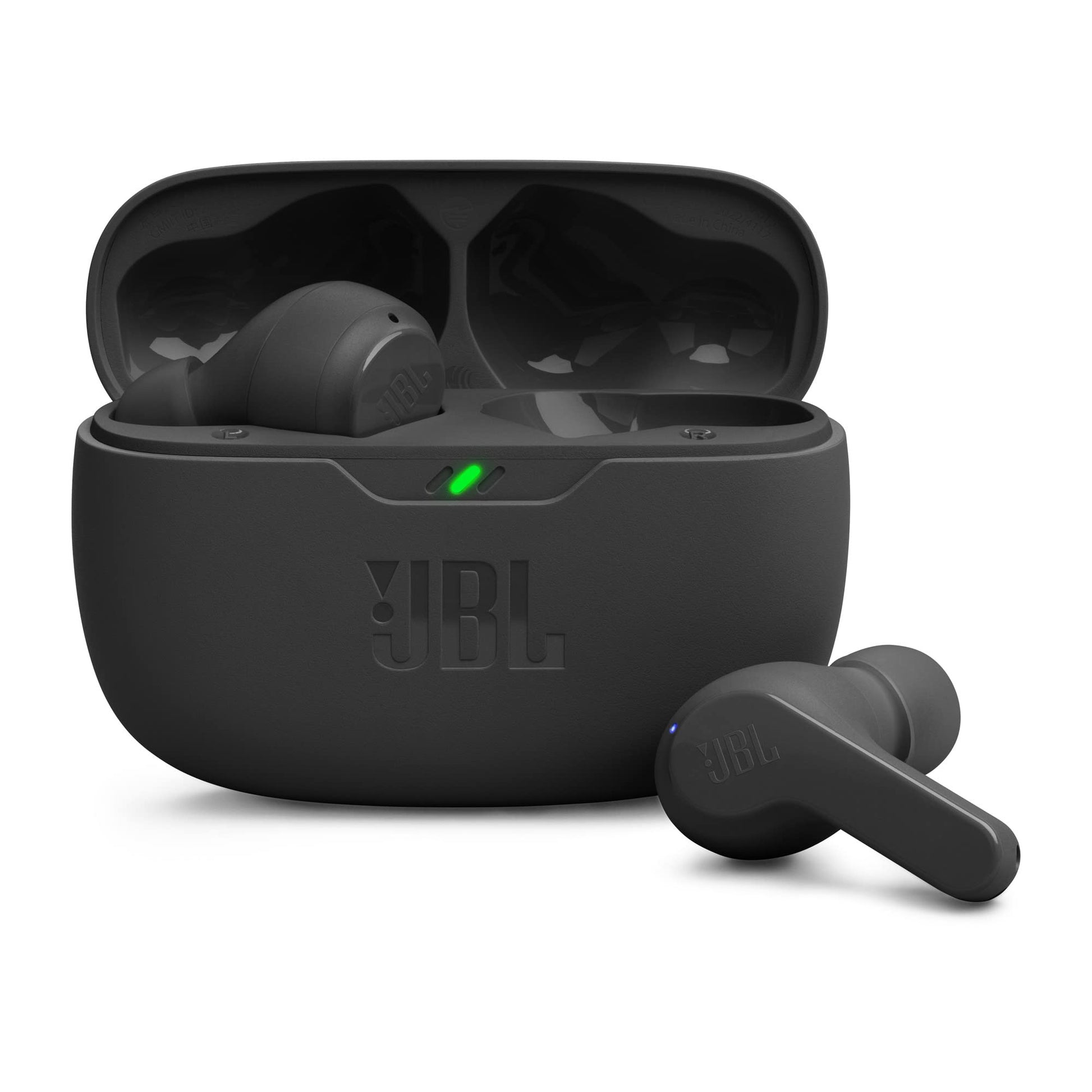 JBL Vibe Beam in-Ear Wireless Earbuds (TWS) with Mic,App for Customized Extra Bass Eq,32 Hours Battery&Quick Charge,Ip54 Water&Dust Resistance,Ambient Aware&Talk-Thru,Google Fastpair (Black)