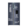 Haier 592L 3Star 3-Door Water Dispenser Side by Side Frost Free Refrigerator|Convertible|Smart Sense AI|Inverter|Digital Display Panel|Deo Fresh Technology (2025 Model, HRT-683WGKU1, Graphite Black)