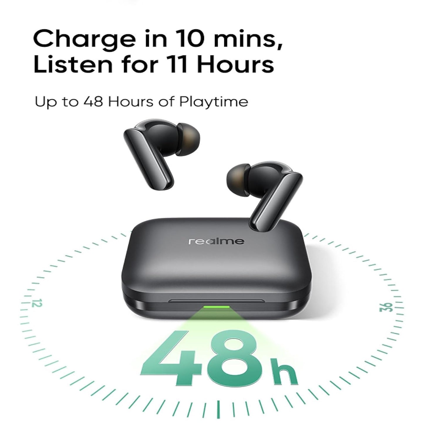 realme Buds Air 7 Pro with Ai Live Translation,11mm+6mm Dual-dac Driver,48 Hrs Playtime,53 dB ANC,LHDC,45Ms Low Latency,360° Spatial Audio,IP55 Dust & Water Resistant,BT 5.4 (Metallic Grey)