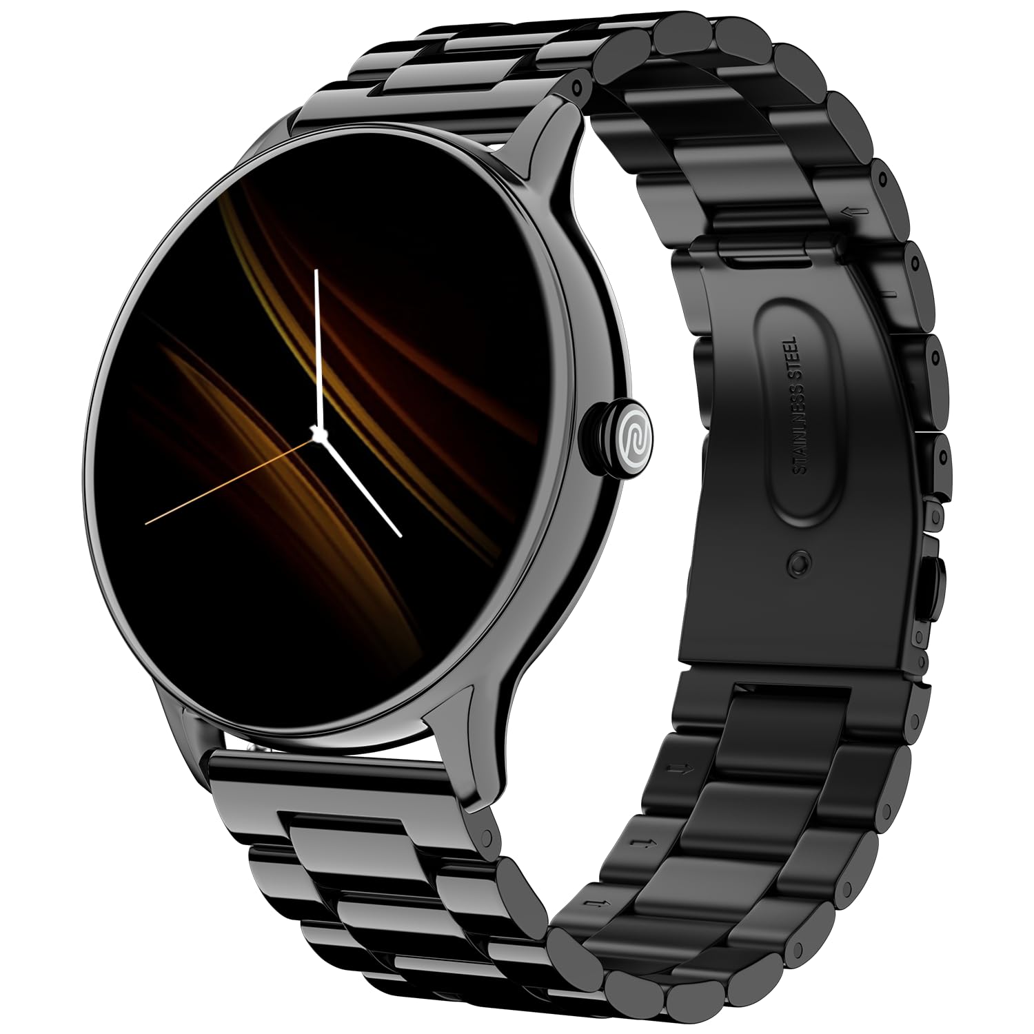 Noise Twist Go Round dial Smartwatch with BT Calling, 1.39" Display, Metal Build, 100+ Watch Faces, IP68, Sleep Tracking, 100+ Sports Modes, 24/7 Heart Rate Monitoring (Gold Link)