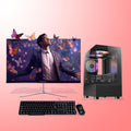 Fusionit Gaming Desktop PC Core i7-3770k | 16GB DDR3 RAM | 1TB SATA SSD | 22-Inch Monitor | Keyboard & Mouse Included | WiFi Enabled | Windows 11 with MS Office 2021