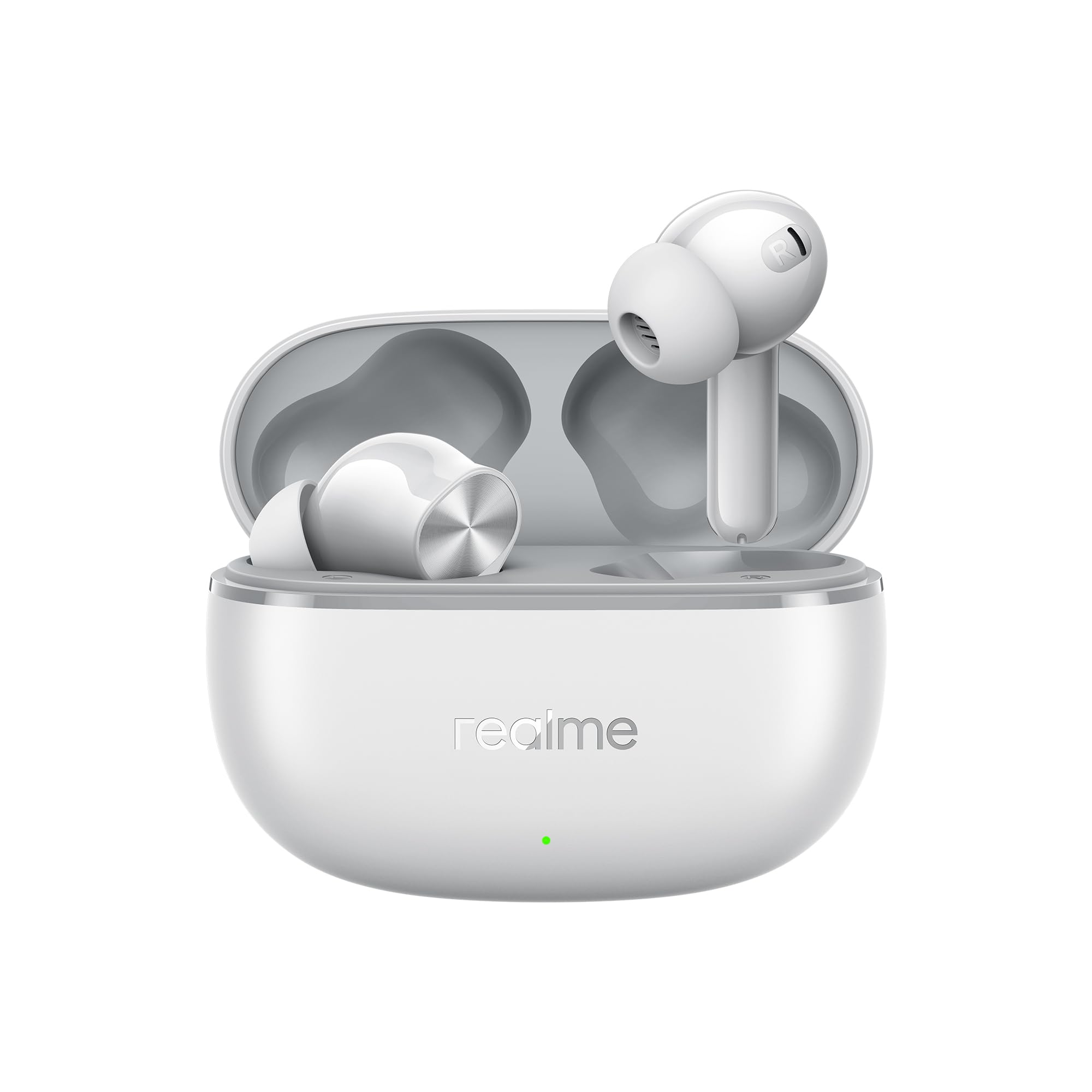 realme Buds T200 Lite Bluetooth in Ear Earbuds,4 Mic, AI ENC for Calls,48 Hours Total Playback with Fast Charging and Low Latency Gaming TWS,Google Fast Pair, with mic (Volt Black)