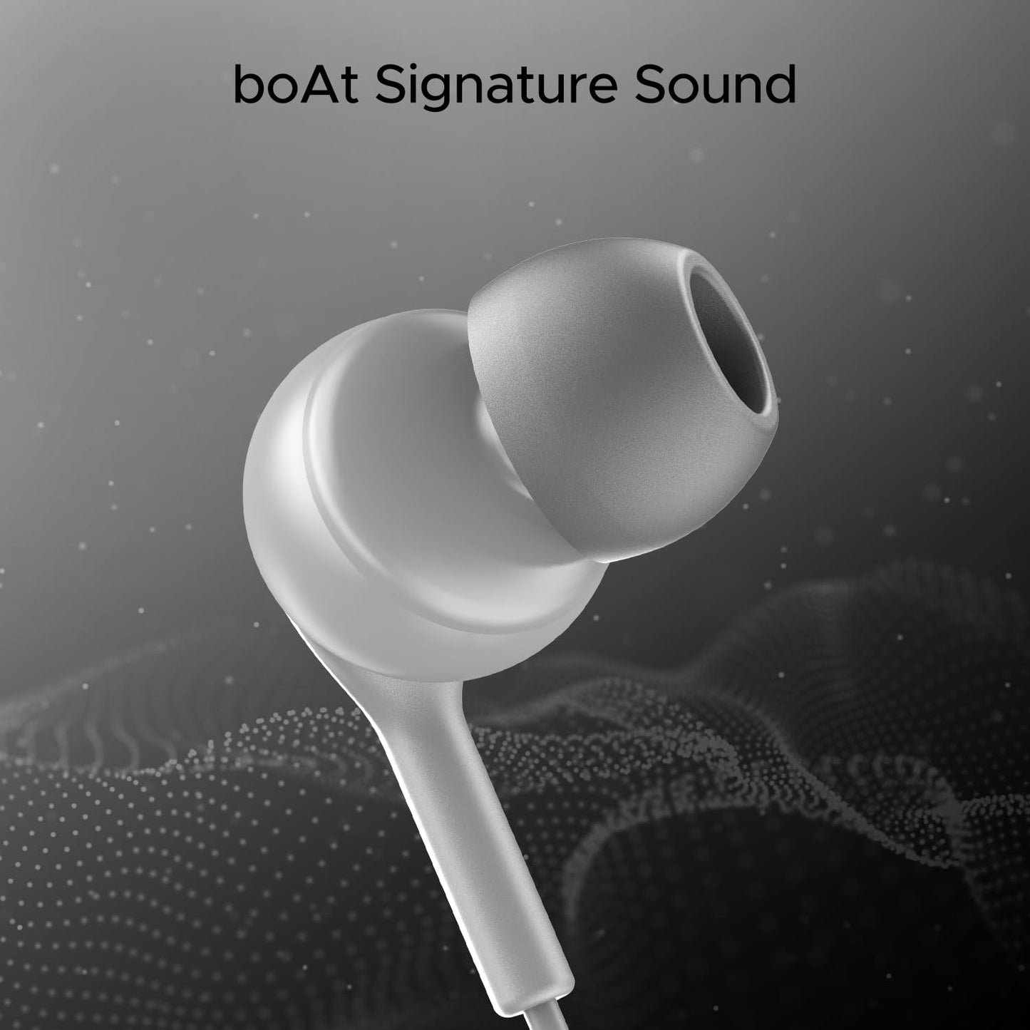 boAt Newly Launched Bassheads 100 C Wired in Ear Earphones with Type-C Jack, in-Line Microphone, 10Mm Drivers, Signature Sound, Integrated Controls & Multi-OS Compatibility(Grey)