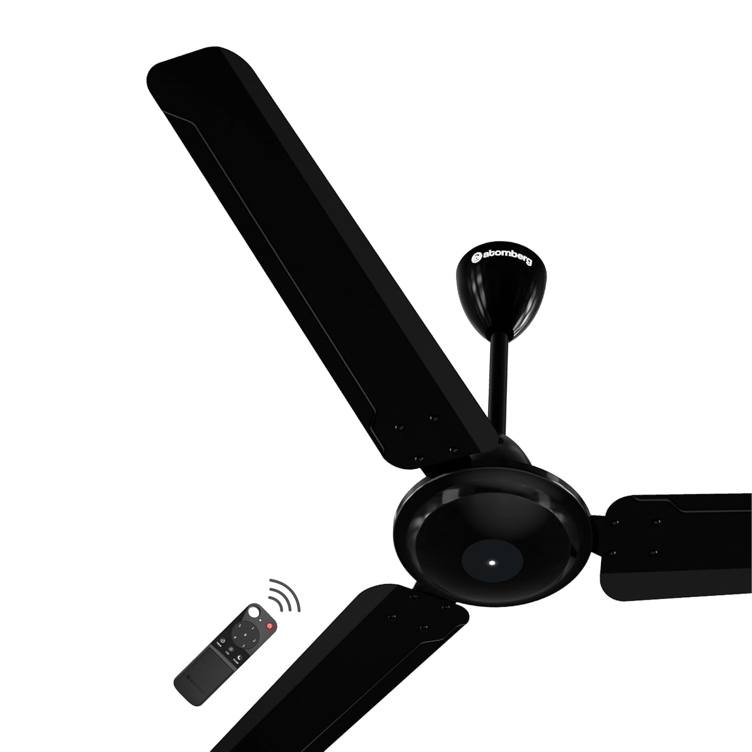 atomberg Ameza 1200mm Timeless BLDC Ceiling Fan with Remote|5 star|High Air Delivery|LED Speed Indicator|Low Noise|Timeless Design with Power Saving|2 Year Warranty|Gloss Black