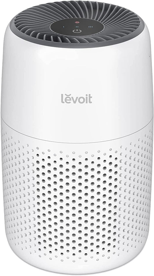 LEVOIT Core Mini Air Purifier For Coverage Area 183 Sq Ft, H13 Truehepa Filter, Remove 99.97% Dust, Smoke, & Pollen, With Fragrance Sponge, (2 Years Warranty), White